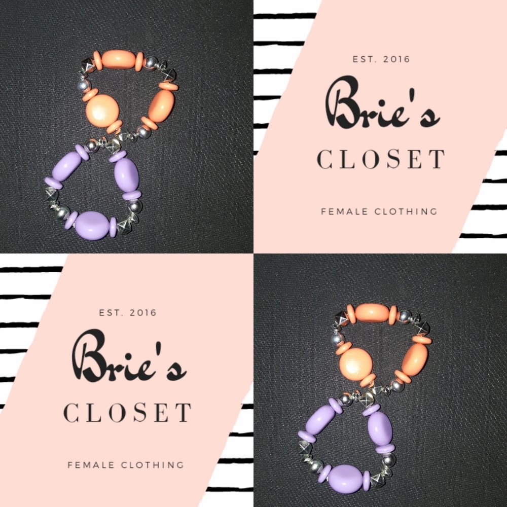 Orange and Purple Bracelets
